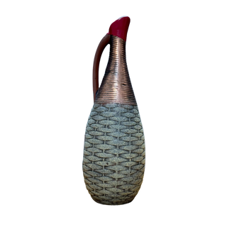 Kakhuri Gvinis Marani 2022 Kindzmarauli Semi Sweet Red Wine Kakheti Georgia Ceramic Pitcher