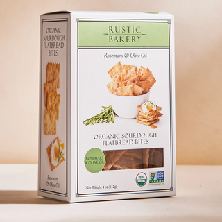 Rustic Bakery Organic Rosemary & Olive Oil Sourdough Flatbread Bites (4 oz)