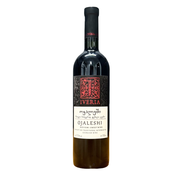 Iveria 2017 Ojaleshi Semi Sweet Red Wine Kakheti Georgia