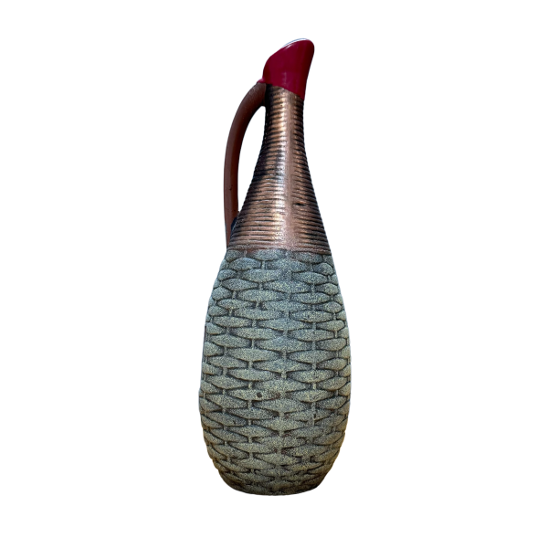 Kakhuri Gvinis Marani 2022 Kindzmarauli Semi Sweet Red Wine Kakheti Georgia Ceramic Pitcher