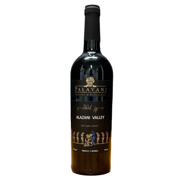 Palavani 2022 Alazani Valley Semi Sweet Red Wine Kakheti Georgia