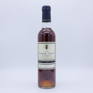 Chateau Hallet 2003 Sauternes Bordeaux France 375 ml