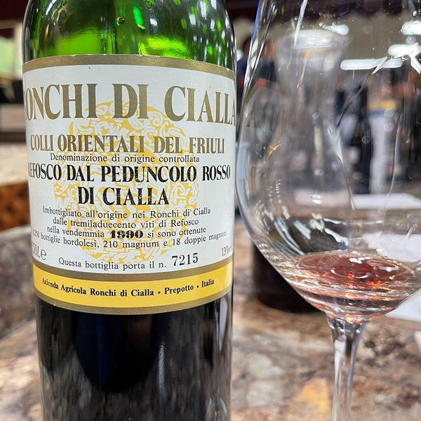 Ronchi di Cialla 1990 Refosco dal Peduncolo Rosso di Cialla Colli Orientali del Friuli Italy